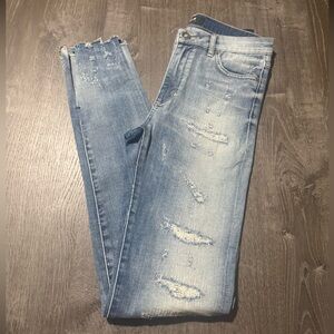 NWT Neuw Vintage Ankle Mid Rise Skinny in Stitched and Stacked Size 26/8